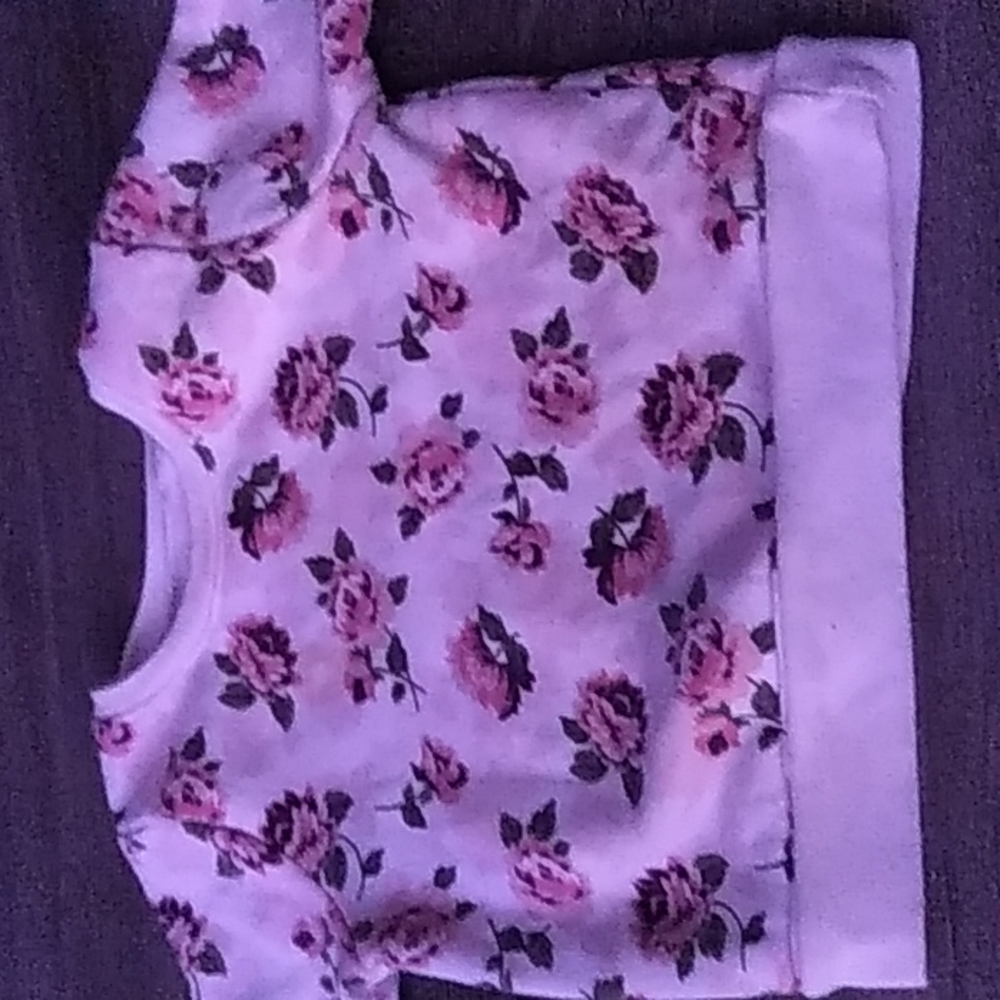 24m girls long sleeve tee floral shirt